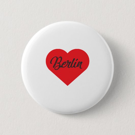 I Love Berlin – ドイツ 缶バッジ (正面)