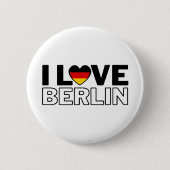 I LOVE BERLIN - For real Berliners! 缶バッジ (正面)