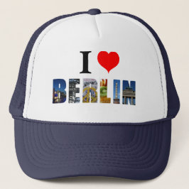 I Love Berlin Germanyドイツ旅行都市写真 キャップ