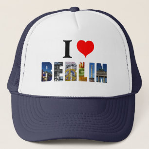 I Love Berlin Germanyドイツ旅行都市写真 キャップ