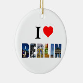 I Love Berlin Germany City Travel写真 セラミックオーナメント (右)