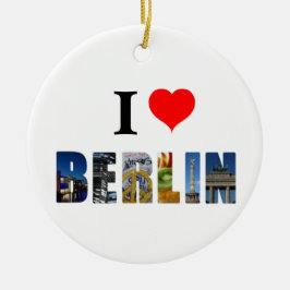 I Love Berlin Germany City Travel写真 セラミックオーナメント