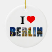 I Love Berlin Germany City Travel写真 セラミックオーナメント (裏面)