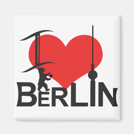 I Love Berlin Magnet マグネット (正面)