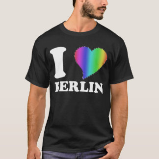 I LOVE BERLIN RAINBOW HEART 3D Tシャツ