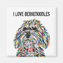 I Love Bernedoodles Magnet マグネット
