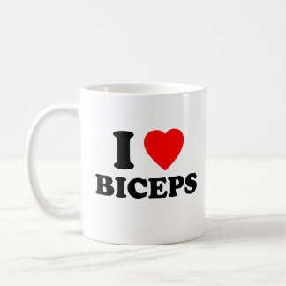 I Love Biceps Girls おもしろい Night Social Gym Gift コーヒーマグカップ