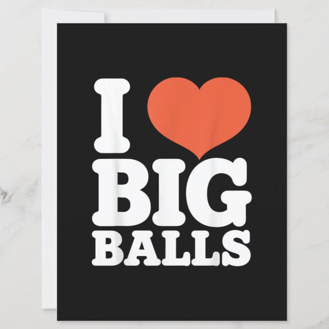 I Love Big Balls, Hetero Women Gay Men Lovers Ball (正面)