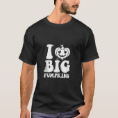I Love Big Pumpkins Funny Fall Design Tank Top Tシャツ (正面)