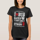 I Love Big Sacks Tight Ends And Strong D Funny Foo Tシャツ (正面)
