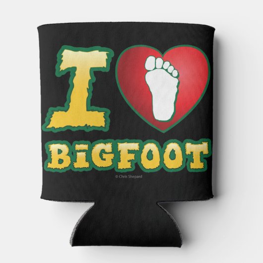I Love Bigfoot -サスカッチ信者の暗号動物学 缶クーラー (裏面)