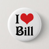 I Love Bill 缶バッジ (正面)