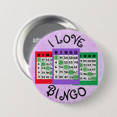 I Love BINGOカードボタン 缶バッジ (正面&裏面)
