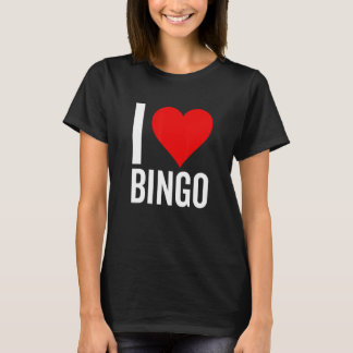 I Love Bingoハートゲームビンゴ祖母の母 Tシャツ