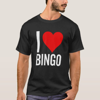 I Love Bingoハートゲームビンゴ祖母の母 Tシャツ