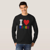 I Love Bingo おもしろい Bingo おもしろい Bingo 1 Tシャツ (正面フル)