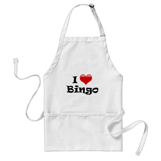 I Love Bingo スタンダードエプロン (正面)