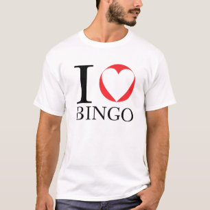 I Love Bingo ビンゴおもしろいー愛好家バおもしろいビンゴ Tシャツ