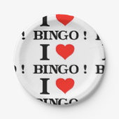 I Love Bingo ペーパープレート (正面)