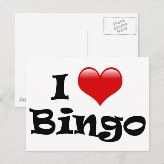 I Love Bingo ポストカード (正面/裏面)