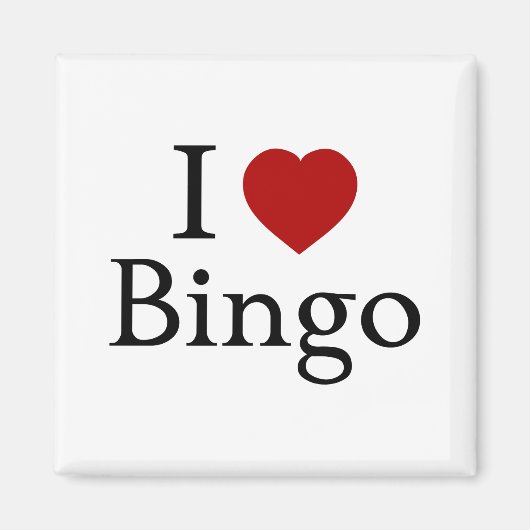 I Love Bingo マグネット (正面)