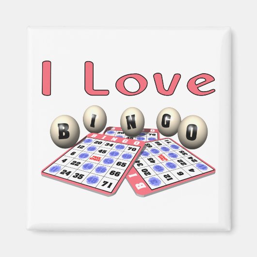 I Love Bingo マグネット (正面)