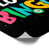 I Love Bingo Game恋人プレイヤーユーモア ポスター (角)