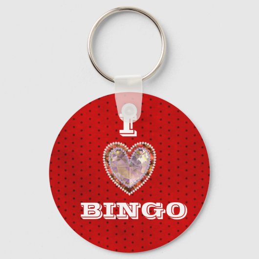 I Love Bingo keychain キーホルダー (正面)