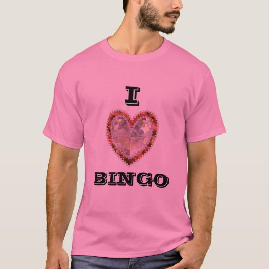 I Love Bingo T-shirt Tシャツ (正面)