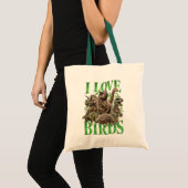 I Love Birds トートバッグ (正面(商品))