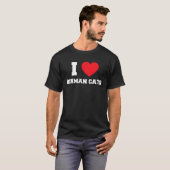 I Love Birman Cats Tシャツ (正面フル)