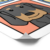 I Love Black and Tan Coonhounds ポスター (角)