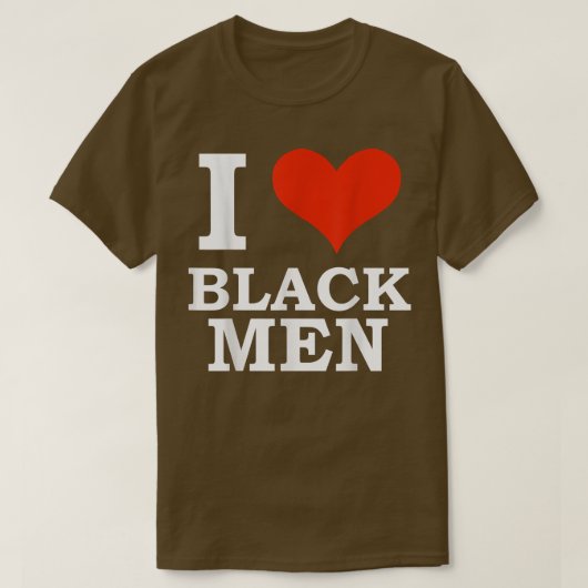I Love Black Men Black is Beautiful Black Pride Me Tシャツ (デザイン正面)