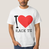 I love black tie tシャツ (正面)