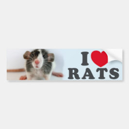 I love (blazed) Rats バンパーステッカー