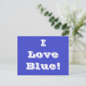 I Love Blueはがき ポストカード (スタンド正面)