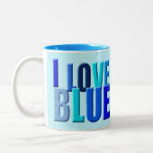 I love blue ツートーンマグカップ (左)