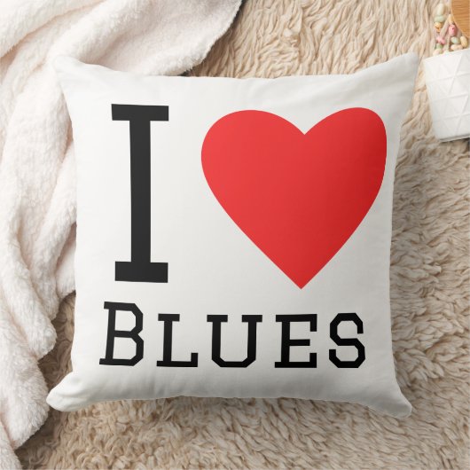 I love blues クッション (ブランケット)
