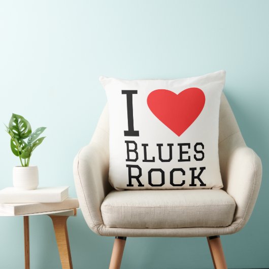 I love blues rock クッション (椅子)
