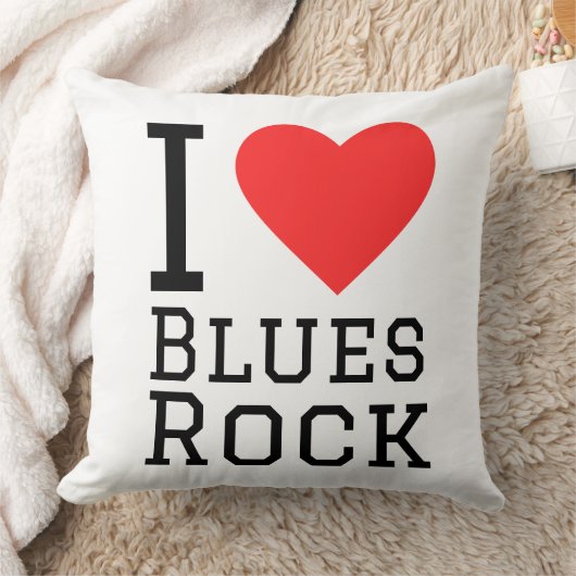 I love blues rock クッション (ブランケット)
