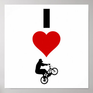 I Love BMX (Vertical) ポスター