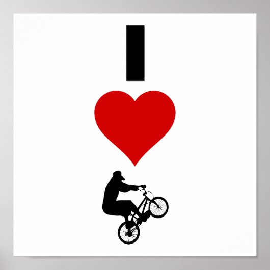 I Love BMX (Vertical) ポスター (正面)