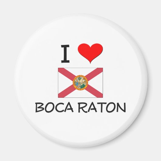 I Love BOCA RATONフロリダ マグネット (正面)