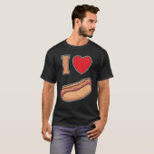 I love bockwurst with mustard tシャツ (正面フル)