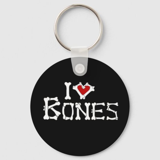 I Love Bones キーホルダー (正面)