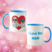 I love BOO Mom-Blue マグカップ
