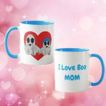 I love BOO Mom-Blue