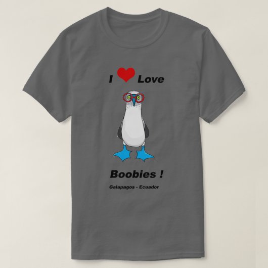 I Love BoobiesTShrt Tシャツ (デザイン正面)