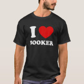 I Love Booker Iハートブックアおもしろいファーネーム本 Tシャツ (正面)