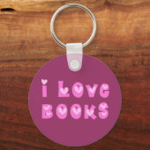 I Love Books Keychain キーホルダー (正面)